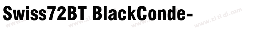 Swiss72BT BlackConde字体转换